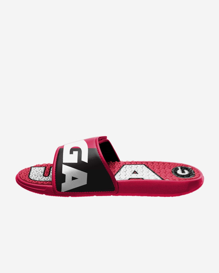 Georgia Bulldogs Colorblock Big Logo Gel Slide FOCO - FOCO.com