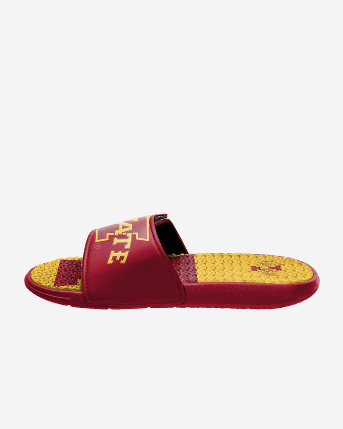 Iowa State Cyclones Colorblock Big Logo Gel Slide FOCO - FOCO.com