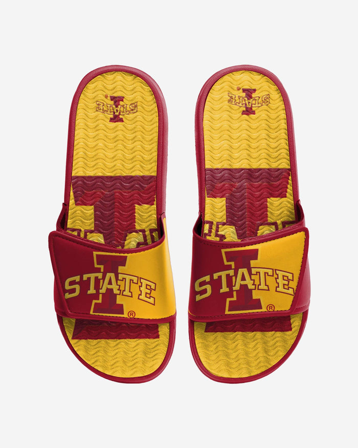 Iowa State Cyclones Colorblock Big Logo Gel Slide FOCO S - FOCO.com