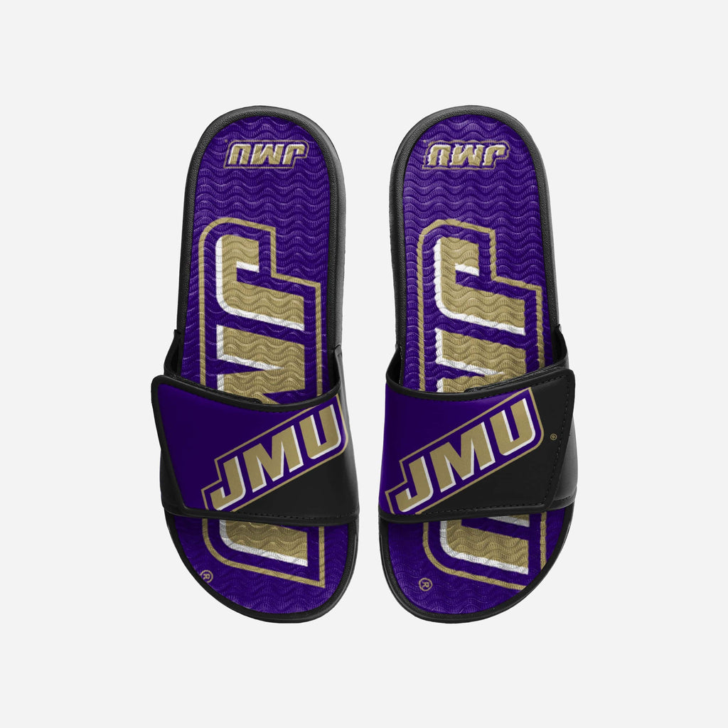 James Madison Dukes Colorblock Big Logo Gel Slide FOCO S - FOCO.com