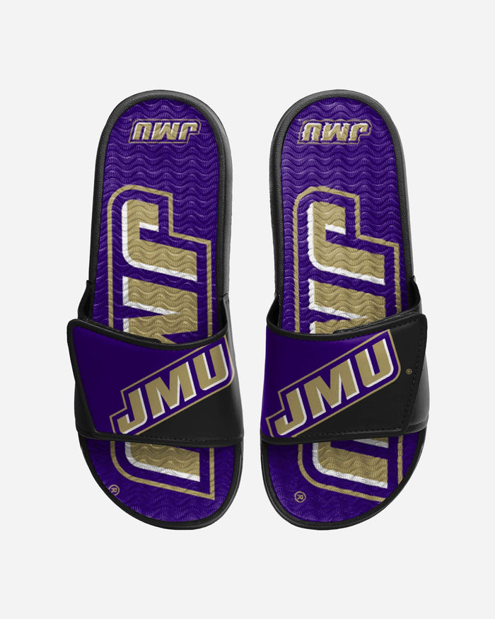 James Madison Dukes Colorblock Big Logo Gel Slide FOCO S - FOCO.com