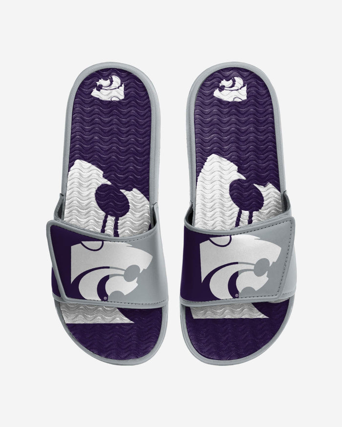 Kansas State Wildcats Colorblock Big Logo Gel Slide FOCO S - FOCO.com