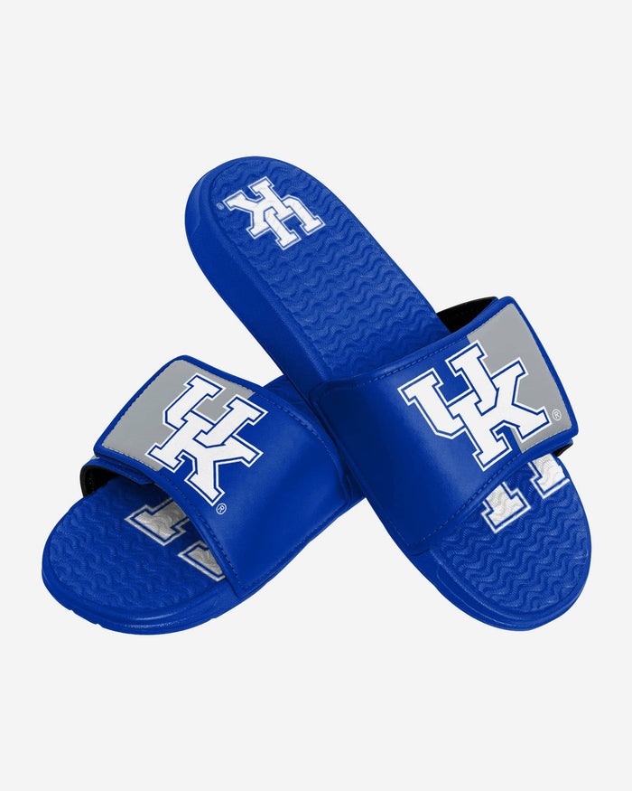 Kentucky Wildcats Colorblock Big Logo Gel Slide FOCO - FOCO.com