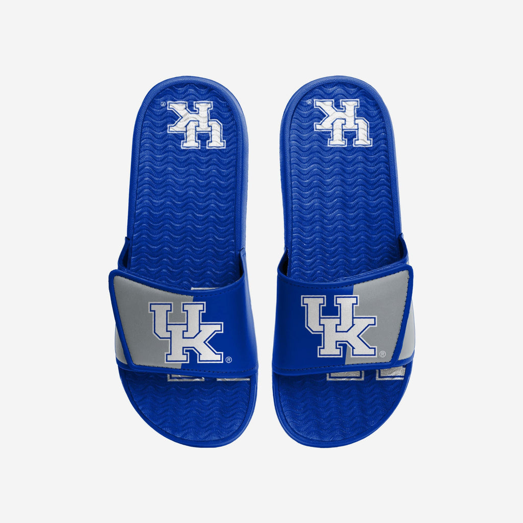 Kentucky Wildcats Colorblock Big Logo Gel Slide FOCO S - FOCO.com