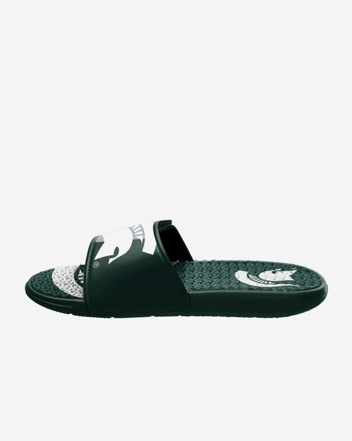 Michigan State Spartans Colorblock Big Logo Gel Slide FOCO - FOCO.com