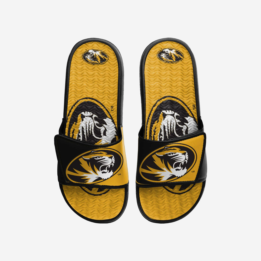 Missouri Tigers Colorblock Big Logo Gel Slide FOCO S - FOCO.com