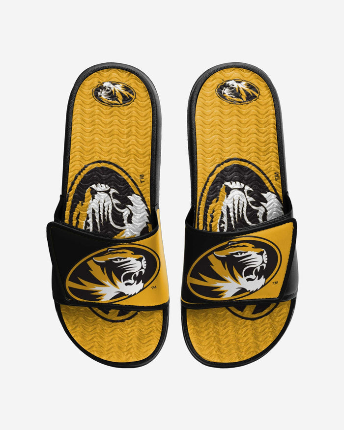 Missouri Tigers Colorblock Big Logo Gel Slide FOCO S - FOCO.com