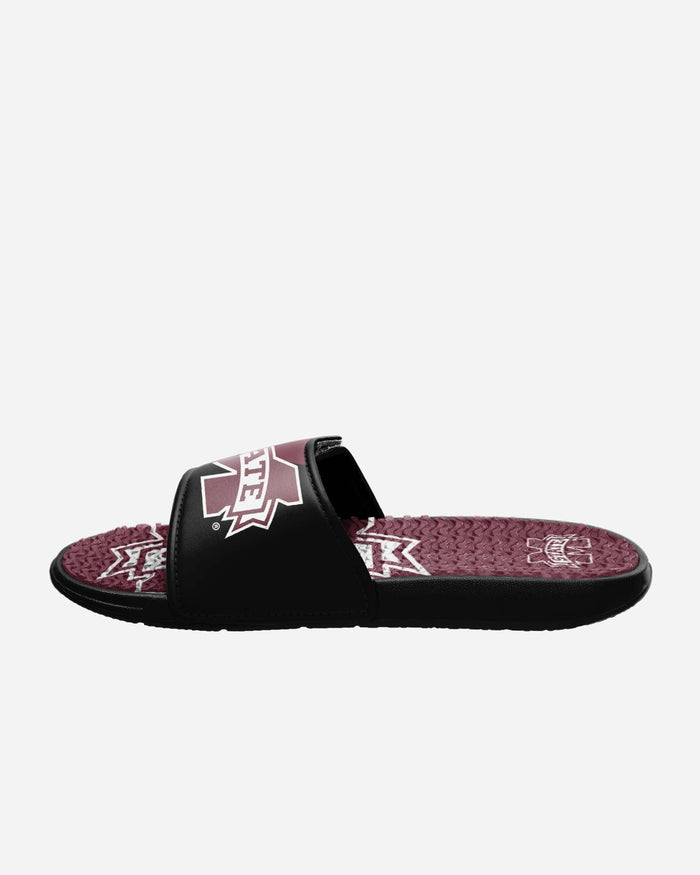 Mississippi State Bulldogs Colorblock Big Logo Gel Slide FOCO - FOCO.com