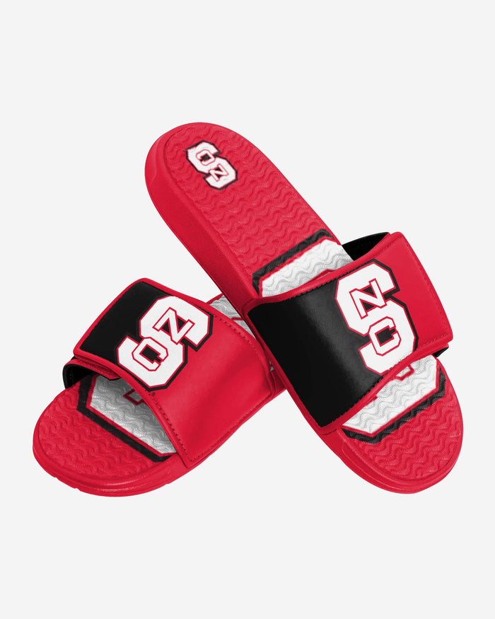 NC State Wolfpack Colorblock Big Logo Gel Slide FOCO - FOCO.com