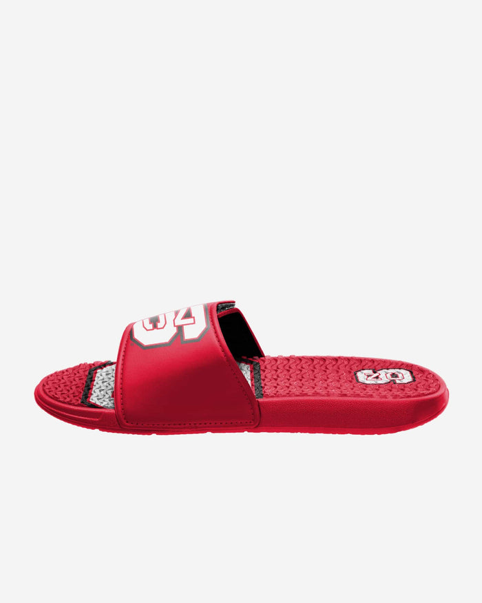 NC State Wolfpack Colorblock Big Logo Gel Slide FOCO - FOCO.com