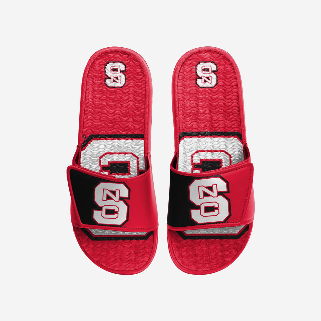 NC State Wolfpack Colorblock Big Logo Gel Slide FOCO S - FOCO.com