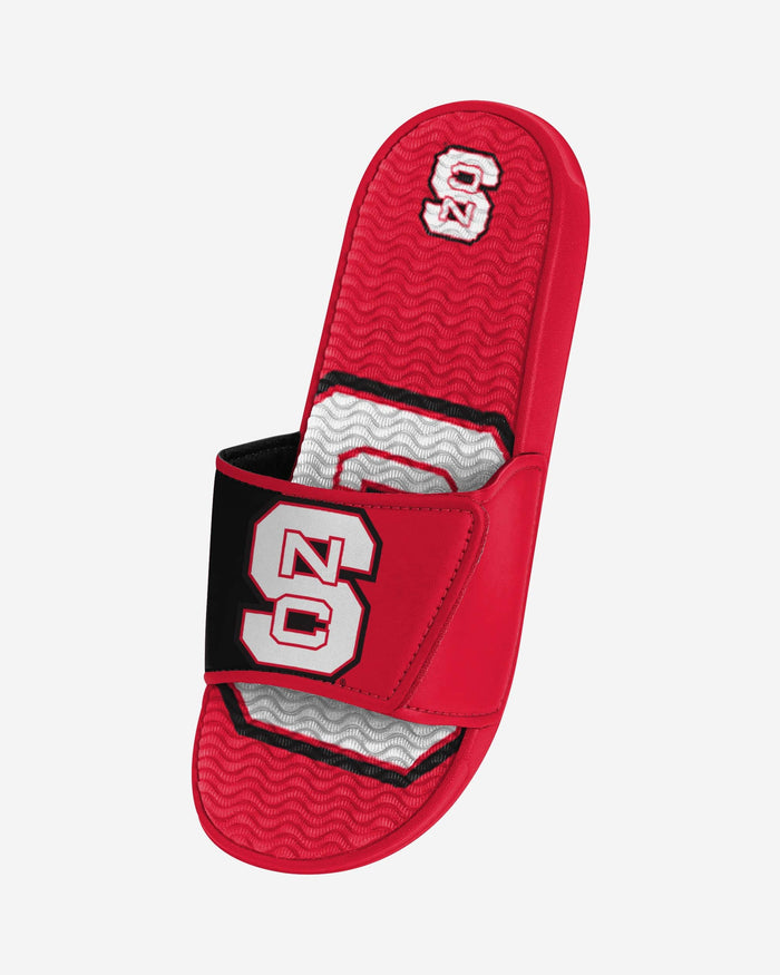 NC State Wolfpack Colorblock Big Logo Gel Slide FOCO - FOCO.com