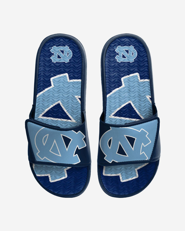 North Carolina Tar Heels Colorblock Big Logo Gel Slide FOCO S - FOCO.com