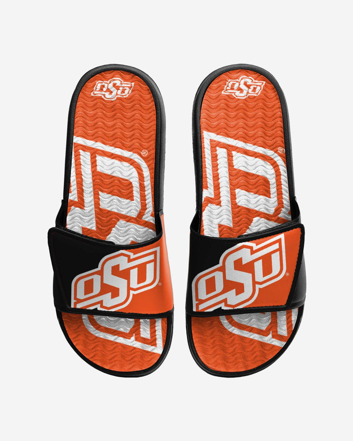 Oklahoma State Cowboys Colorblock Big Logo Gel Slide FOCO S - FOCO.com