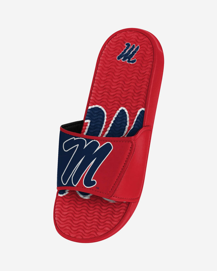 Ole Miss Rebels Colorblock Big Logo Gel Slide FOCO - FOCO.com