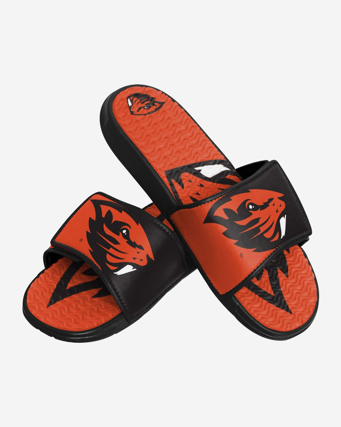 Oregon State Beavers Colorblock Big Logo Gel Slide FOCO - FOCO.com