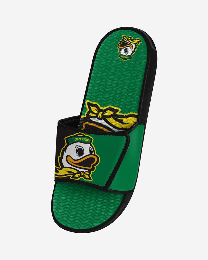 Oregon Ducks Colorblock Big Logo Gel Slide FOCO - FOCO.com