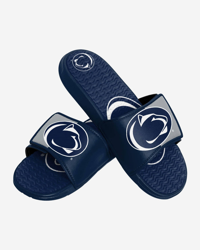 Penn State Nittany Lions Colorblock Big Logo Gel Slide FOCO - FOCO.com