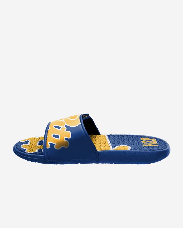 Pittsburgh Panthers Colorblock Big Logo Gel Slide FOCO - FOCO.com