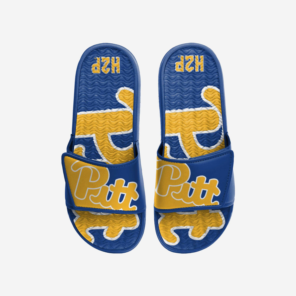 Pittsburgh Panthers Colorblock Big Logo Gel Slide FOCO S - FOCO.com