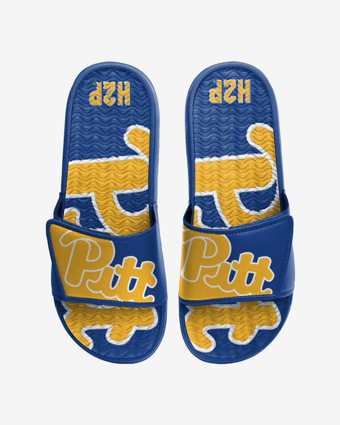 Pittsburgh Panthers Colorblock Big Logo Gel Slide FOCO S - FOCO.com