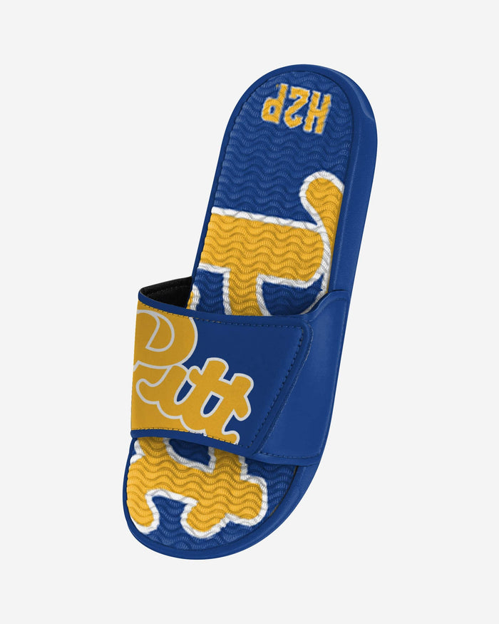 Pittsburgh Panthers Colorblock Big Logo Gel Slide FOCO - FOCO.com