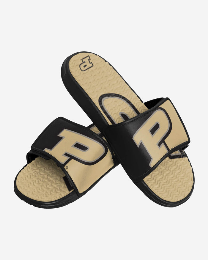 Purdue Boilermakers Colorblock Big Logo Gel Slide FOCO - FOCO.com