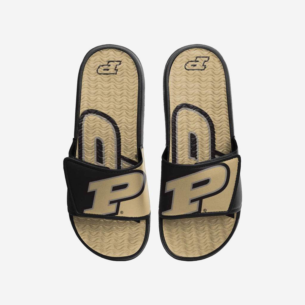 Purdue Boilermakers Colorblock Big Logo Gel Slide FOCO S - FOCO.com