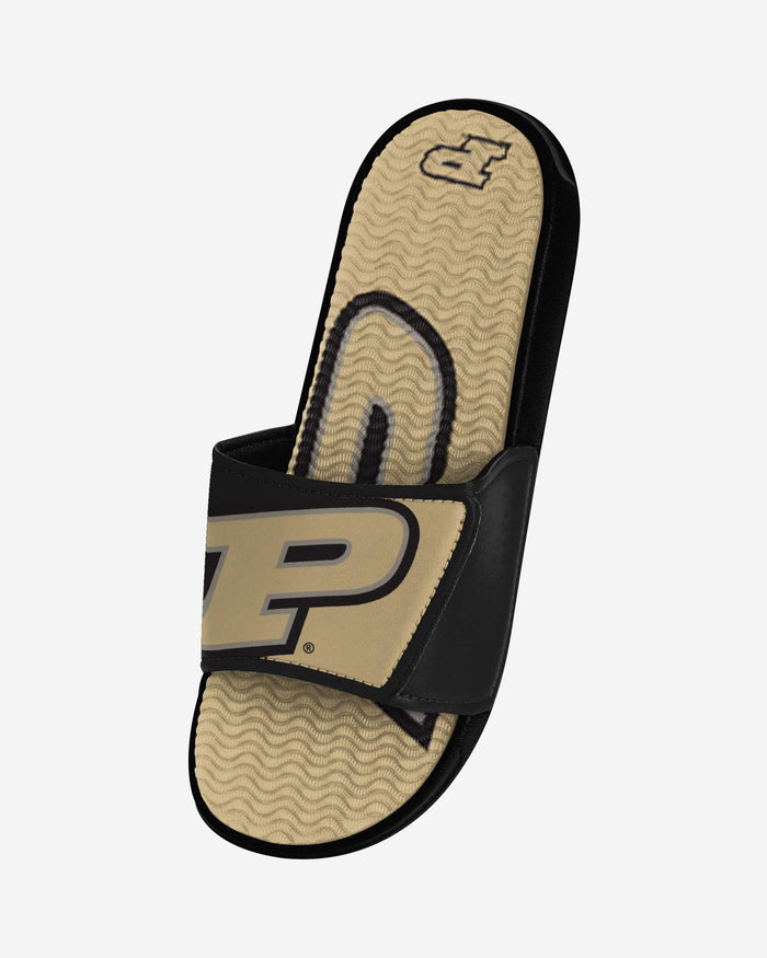 Purdue Boilermakers Colorblock Big Logo Gel Slide FOCO - FOCO.com