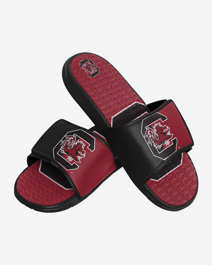 South Carolina Gamecocks Colorblock Big Logo Gel Slide FOCO - FOCO.com