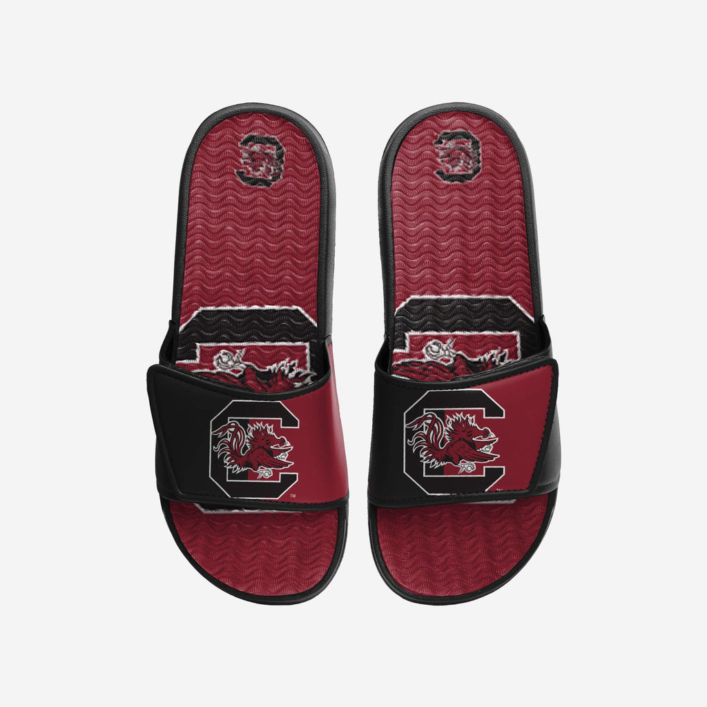 South Carolina Gamecocks Colorblock Big Logo Gel Slide FOCO S - FOCO.com