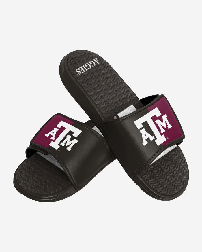 Texas A&M Aggies Colorblock Big Logo Gel Slide FOCO - FOCO.com