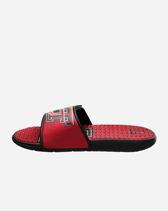 Texas Tech Red Raiders Colorblock Big Logo Gel Slide FOCO - FOCO.com