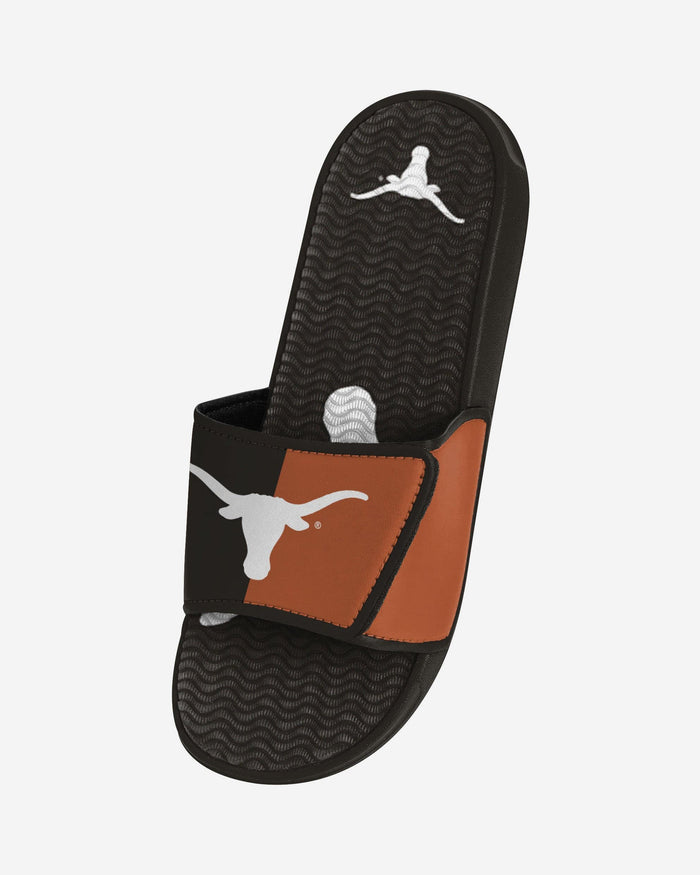Texas Longhorns Colorblock Big Logo Gel Slide FOCO - FOCO.com