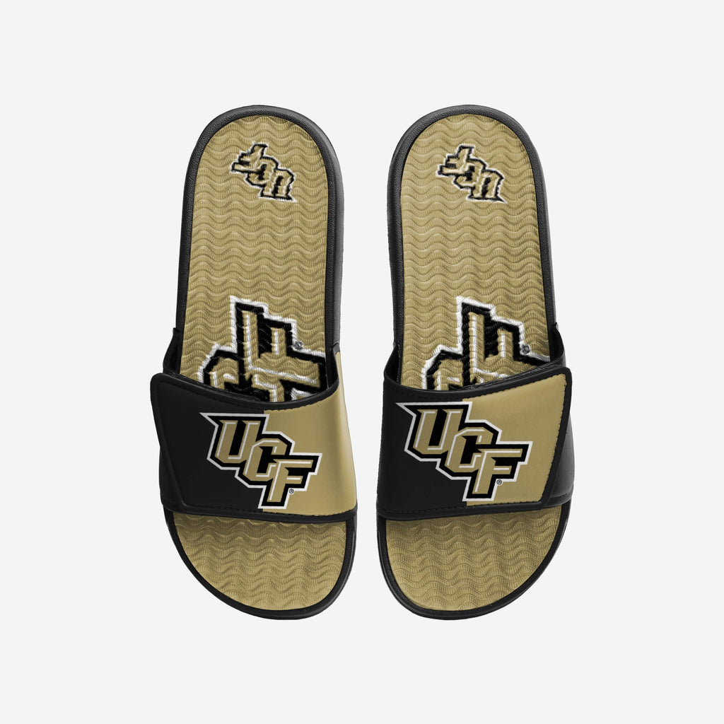 UCF Knights Colorblock Big Logo Gel Slide FOCO S - FOCO.com