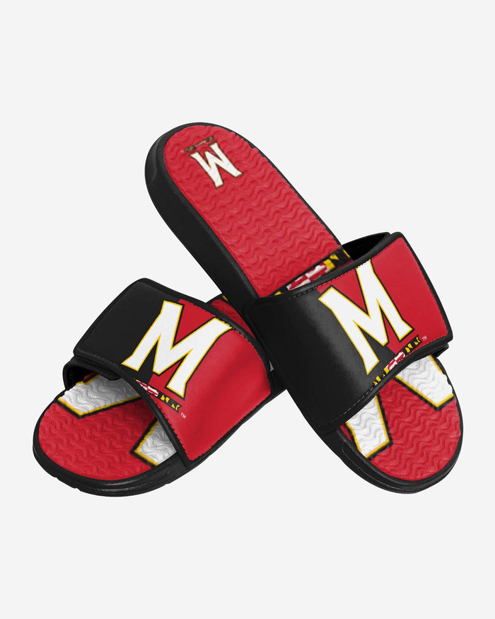 Maryland Terrapins Colorblock Big Logo Gel Slide FOCO - FOCO.com