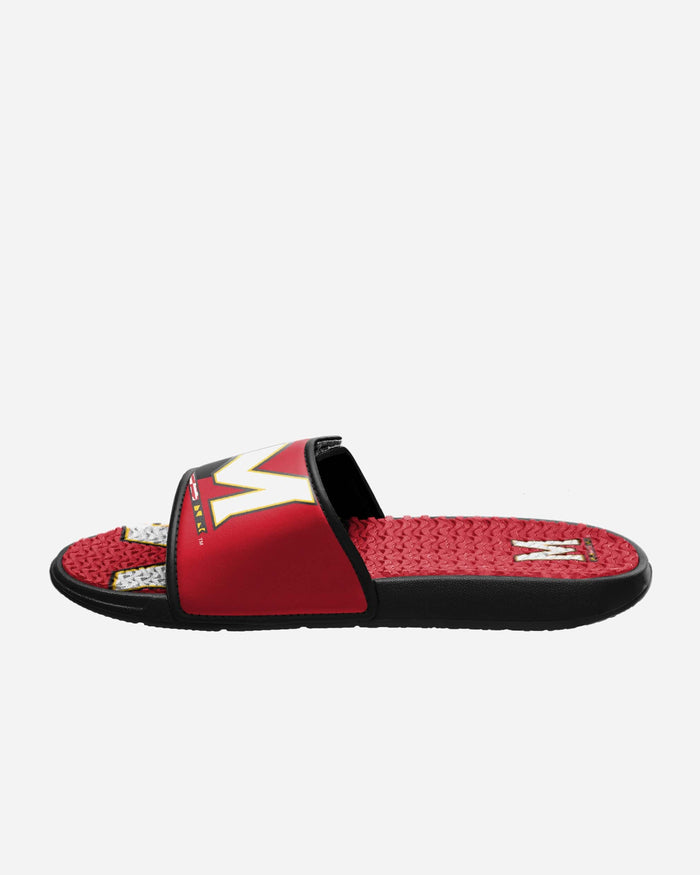 Maryland Terrapins Colorblock Big Logo Gel Slide FOCO - FOCO.com