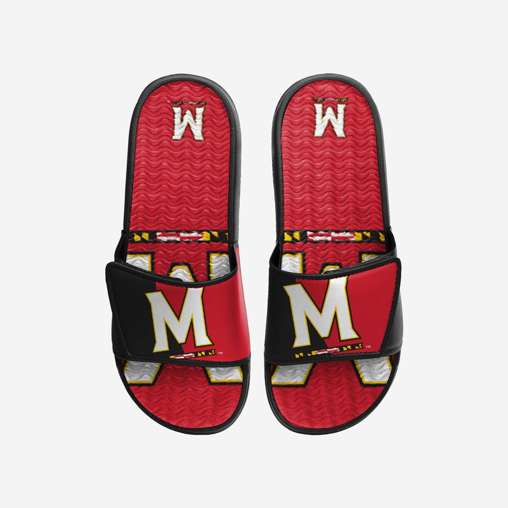 Maryland Terrapins Colorblock Big Logo Gel Slide FOCO S - FOCO.com