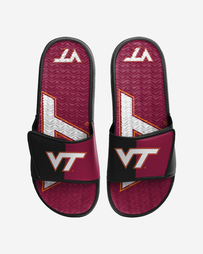 Virginia Tech Hokies Colorblock Big Logo Gel Slide FOCO S - FOCO.com