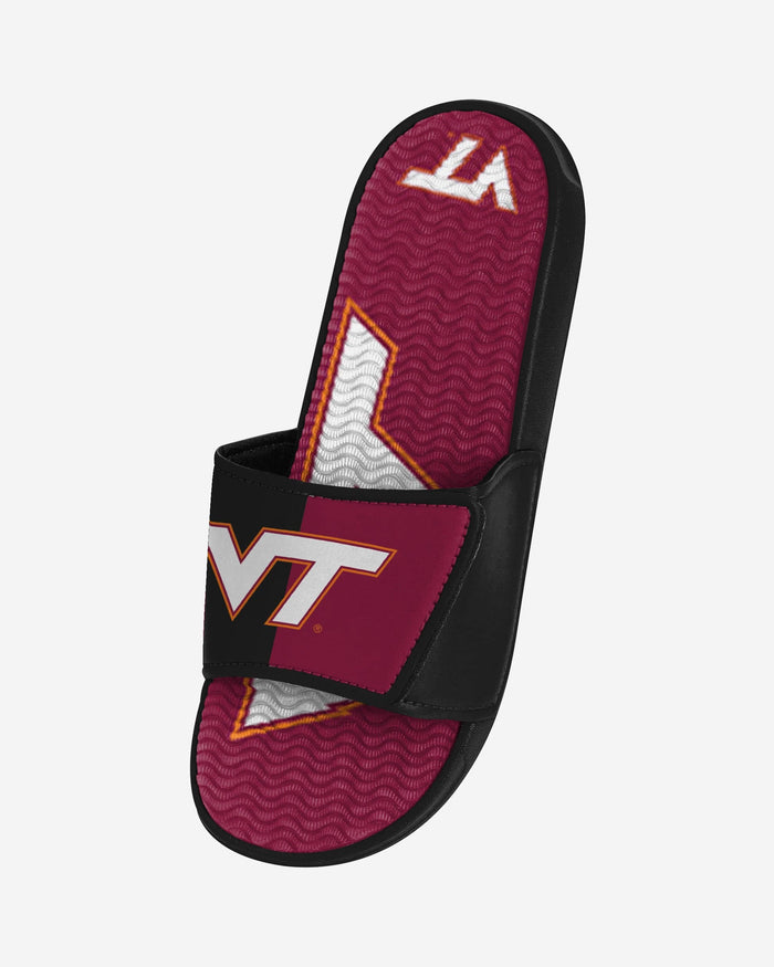 Virginia Tech Hokies Colorblock Big Logo Gel Slide FOCO - FOCO.com