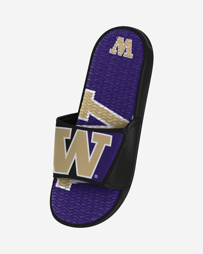 Washington Huskies Colorblock Big Logo Gel Slide FOCO - FOCO.com