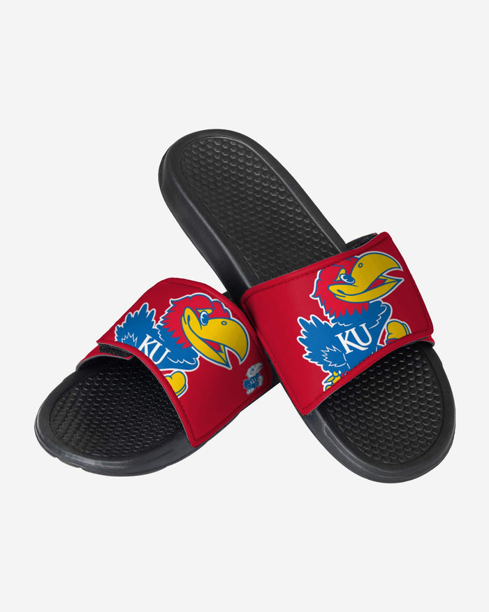 Kansas Jayhawks Cropped Big Logo Slide FOCO - FOCO.com