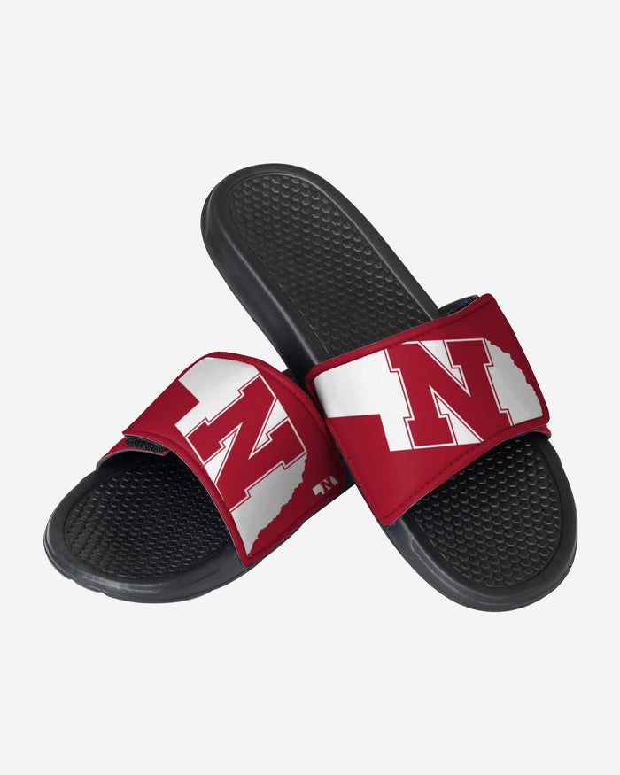 Nebraska Cornhuskers Cropped Big Logo Slide FOCO - FOCO.com