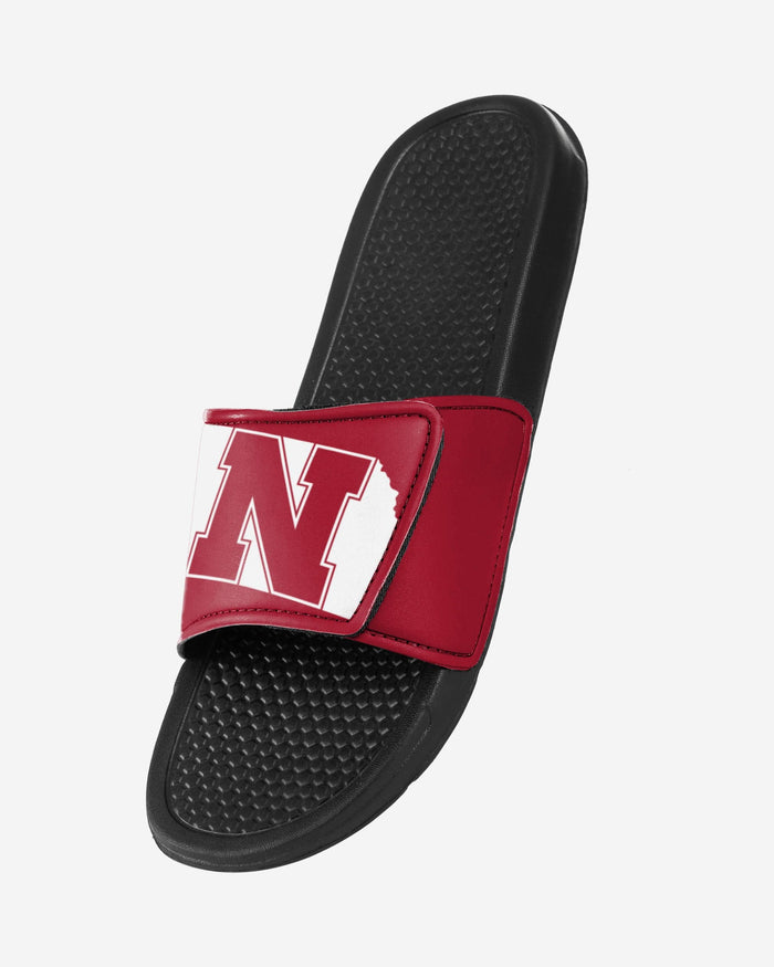 Nebraska Cornhuskers Cropped Big Logo Slide FOCO - FOCO.com