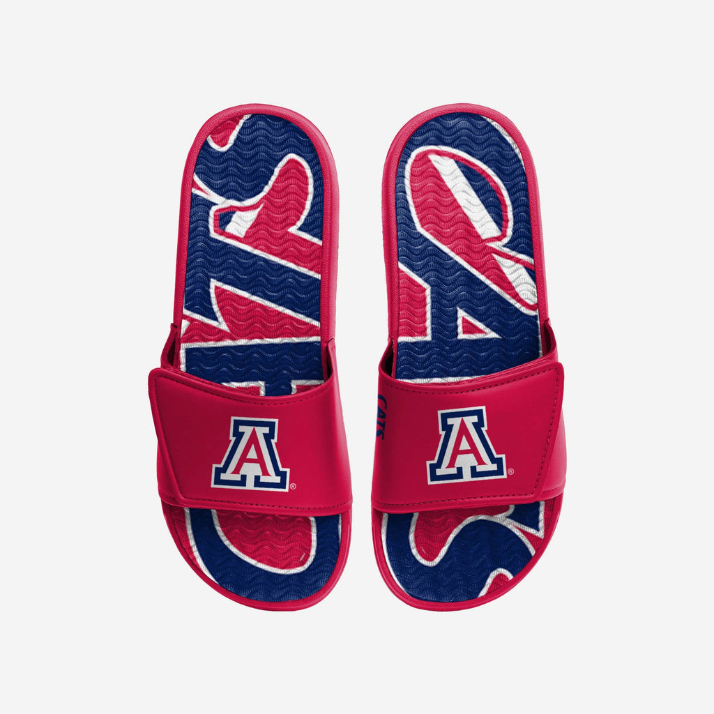 Arizona Wildcats Bold Wordmark Gel Slide FOCO S - FOCO.com