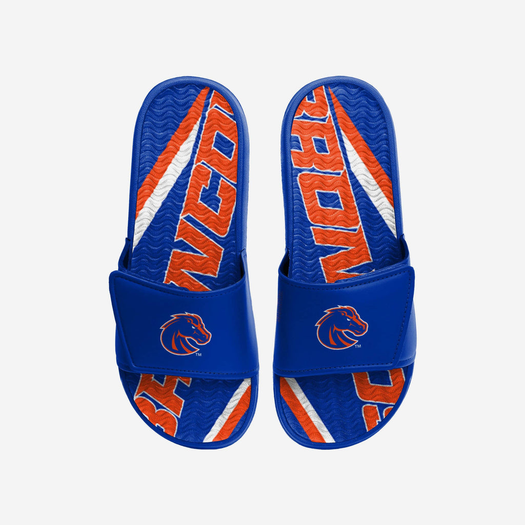 Boise State Broncos Bold Wordmark Gel Slide FOCO S - FOCO.com