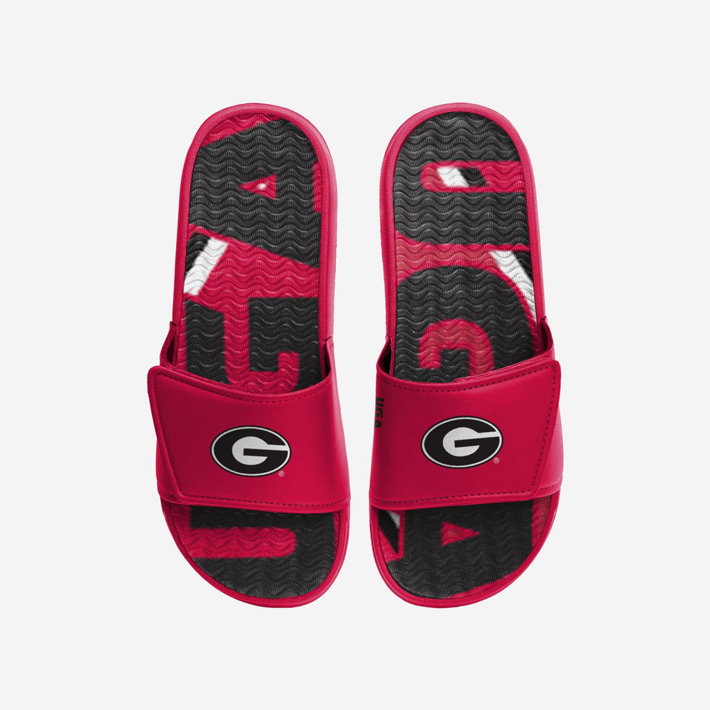 Georgia Bulldogs Bold Wordmark Gel Slide FOCO S - FOCO.com