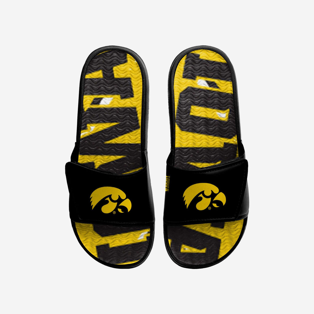 Iowa Hawkeyes Bold Wordmark Gel Slide FOCO S - FOCO.com