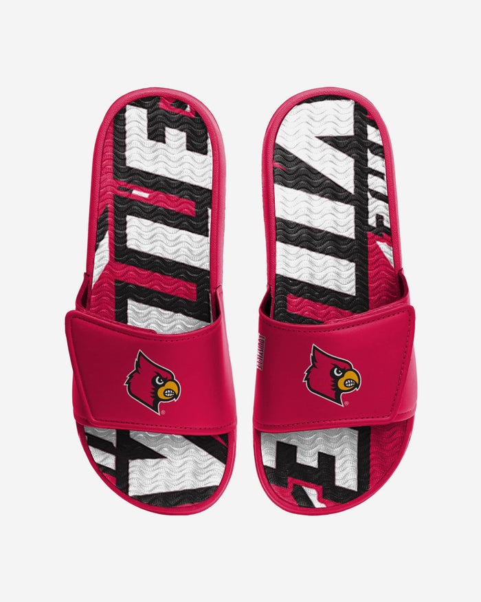 Louisville Cardinals Bold Wordmark Gel Slide FOCO S - FOCO.com