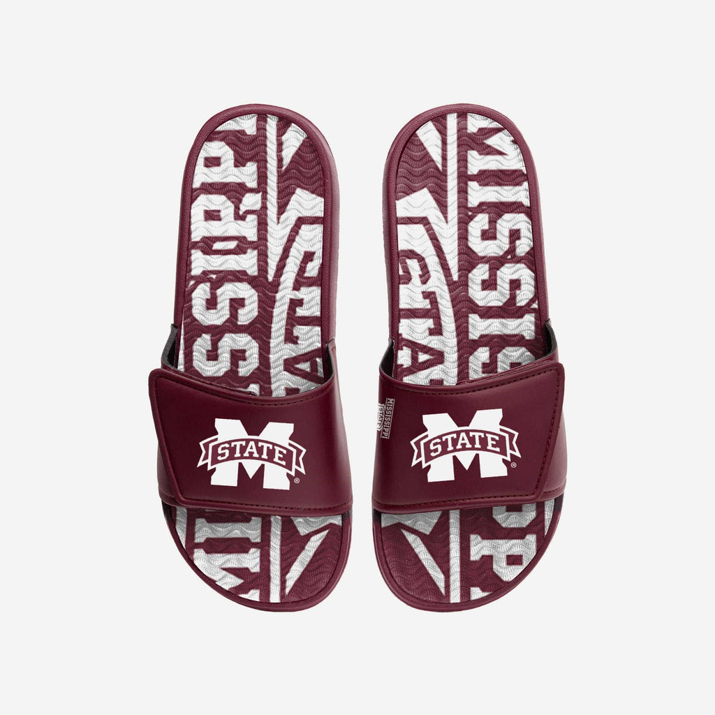 Mississippi State Bulldogs Bold Wordmark Gel Slide FOCO S - FOCO.com